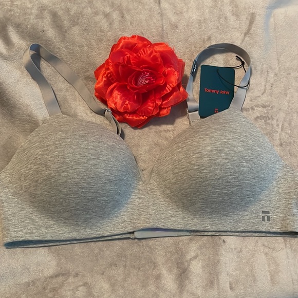 Tommy John  Cool Cotton Lightly Lined Wireless Bra - Size 36C - Picture 2 of 9